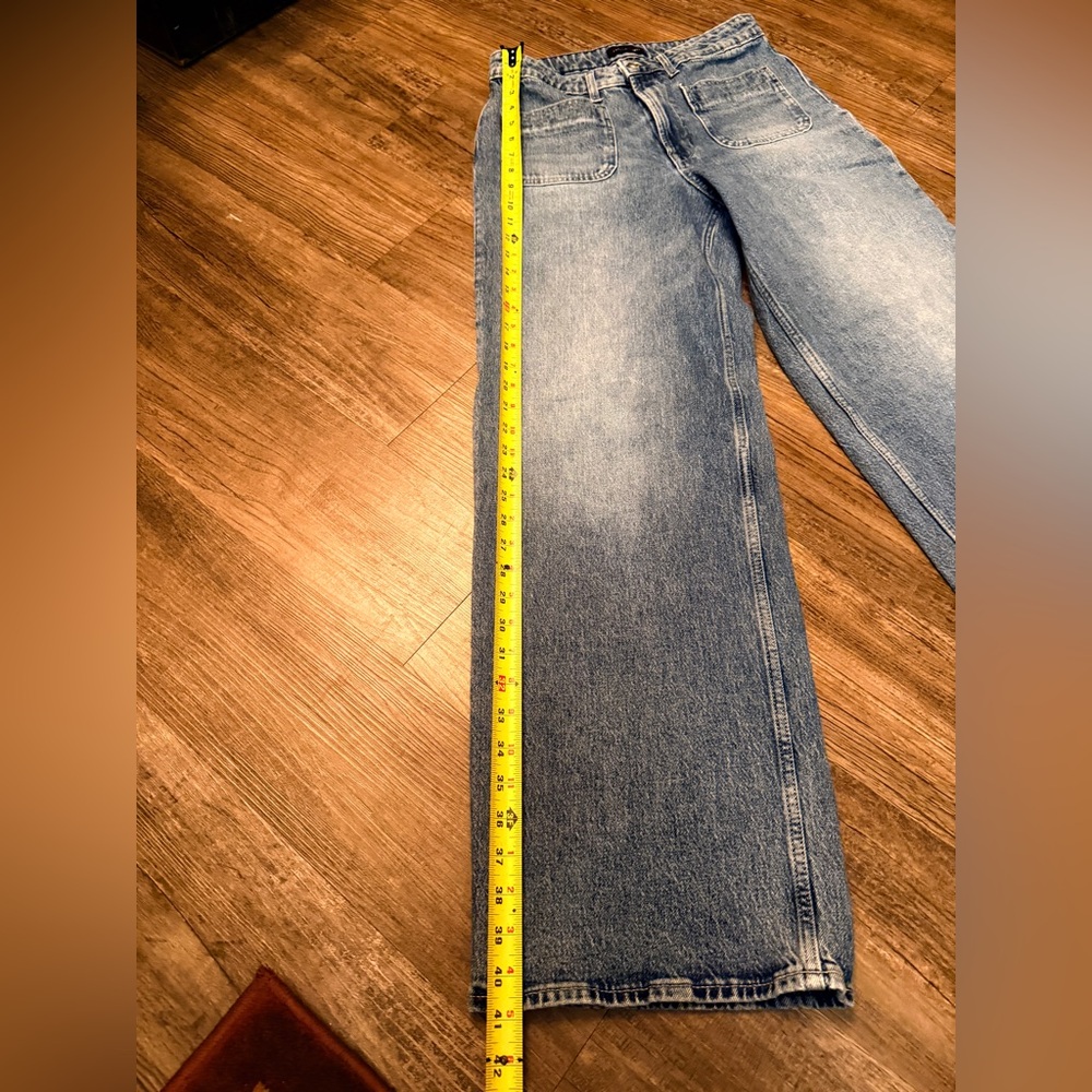 Free Assembly  Light Blue Wide Leg Jeans - Picture 4 of 7